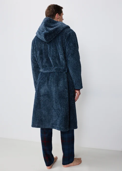 Blue Salt & Pepper Dressing Gown - XS Image 2