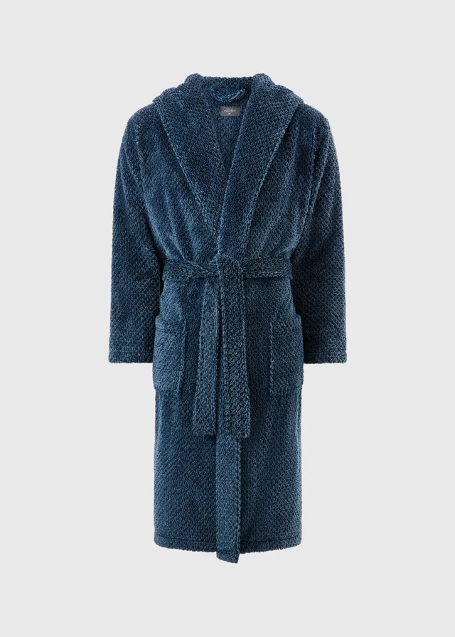 Blue Salt & Pepper Dressing Gown