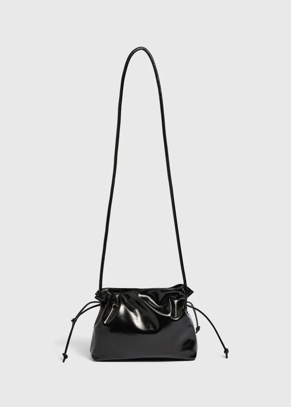 Black Cross Body Pouch Bag - One Size Image 1