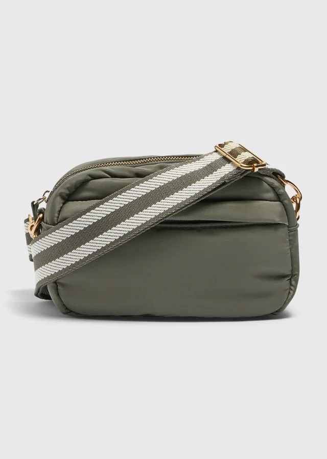 Khaki Nylon Camera Bag
