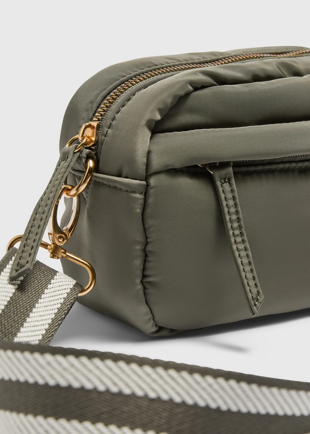 Khaki Nylon Camera Bag - One Size Image 2