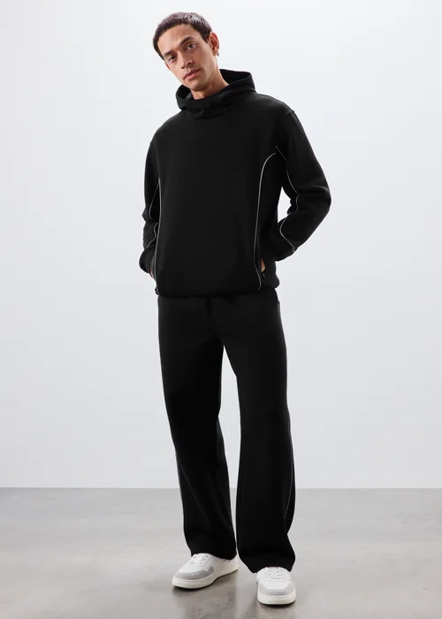Souluxe Black Reflective Piping Hoody - XS Image 4