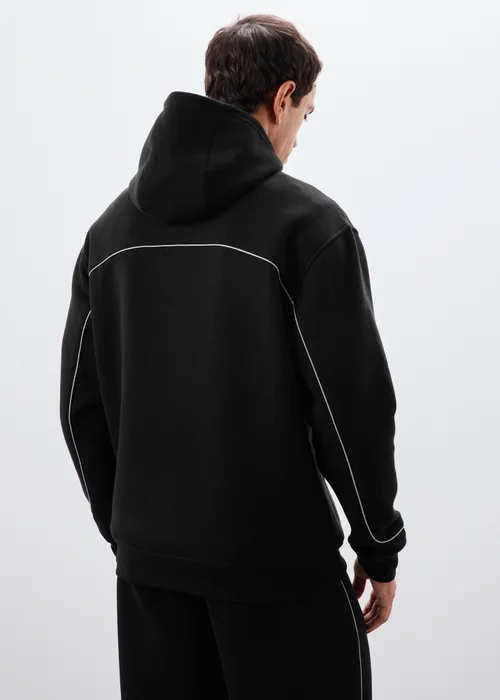 Souluxe Black Reflective Piping Hoody - XS Image 2