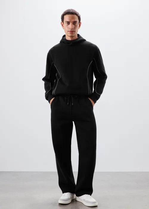 Souluxe Black Reflective Piping Jogger - XS Image 4