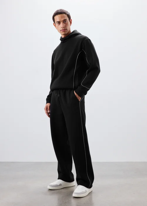 Souluxe Black Reflective Piping Jogger - XS Image 1