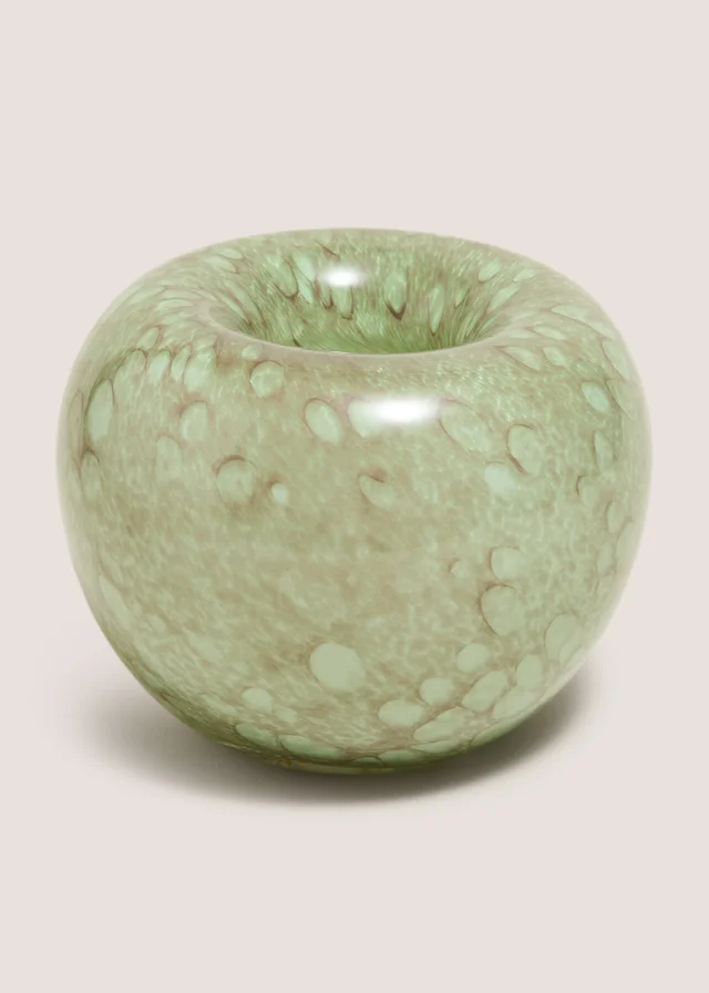 Large Green Confetti Vase