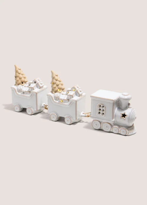 Grey Gingerbread Train Image 1