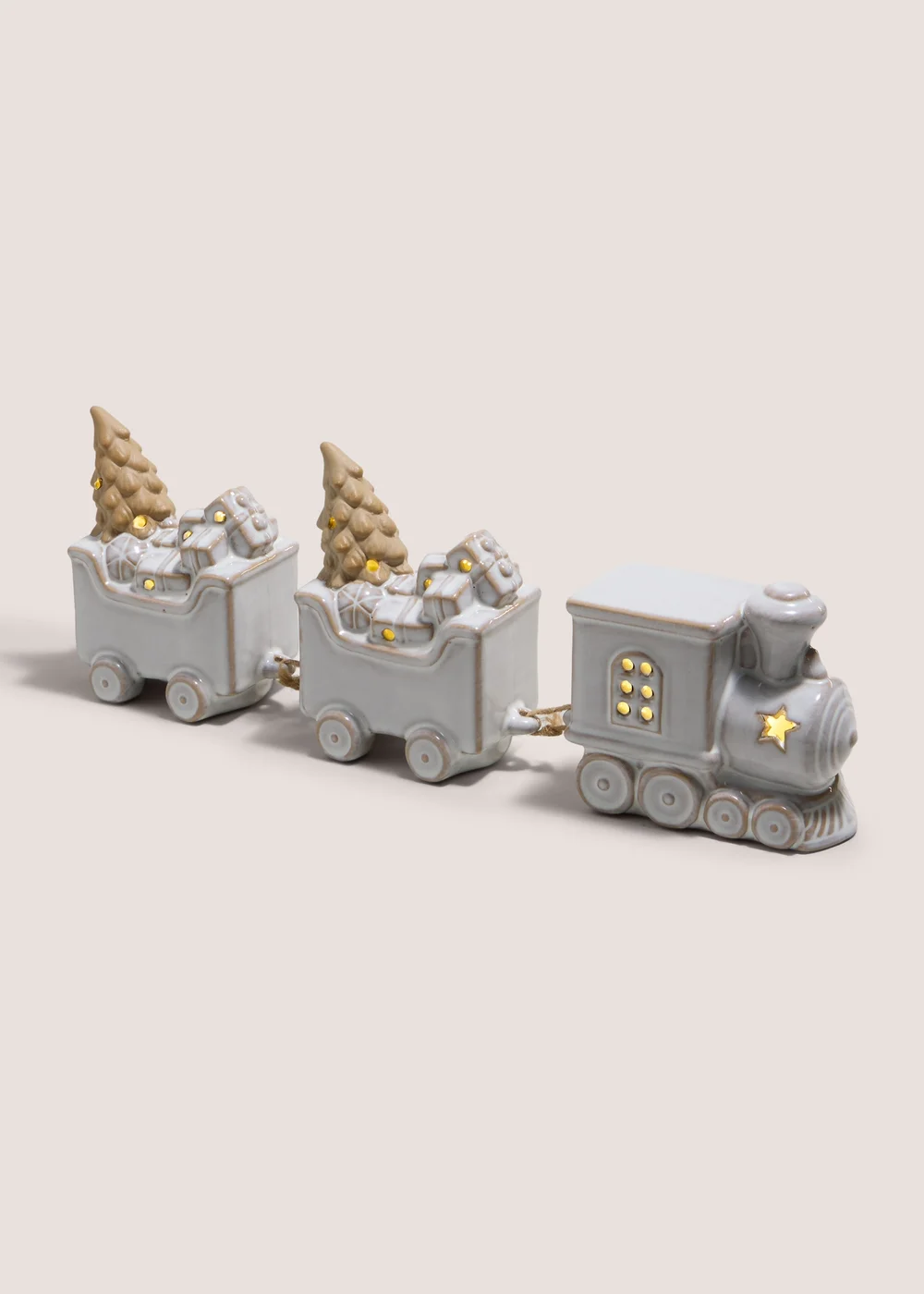 Grey Gingerbread Train Image 2