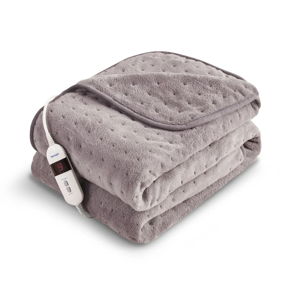 SilentNight Grey Pinsonic Heated Throw Image 1