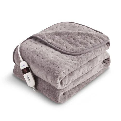 SilentNight Grey Pinsonic Heated Throw Image 1