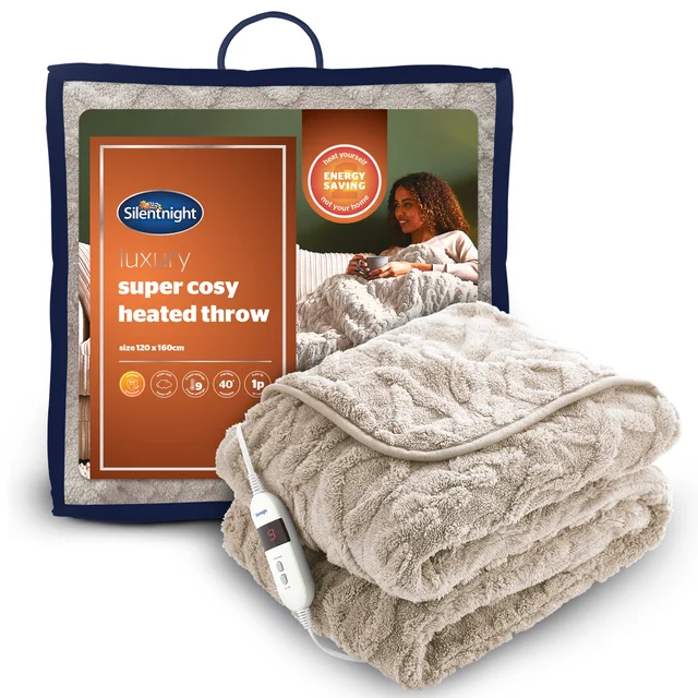 Silentnight Natural Faux Fur Electric Blanket