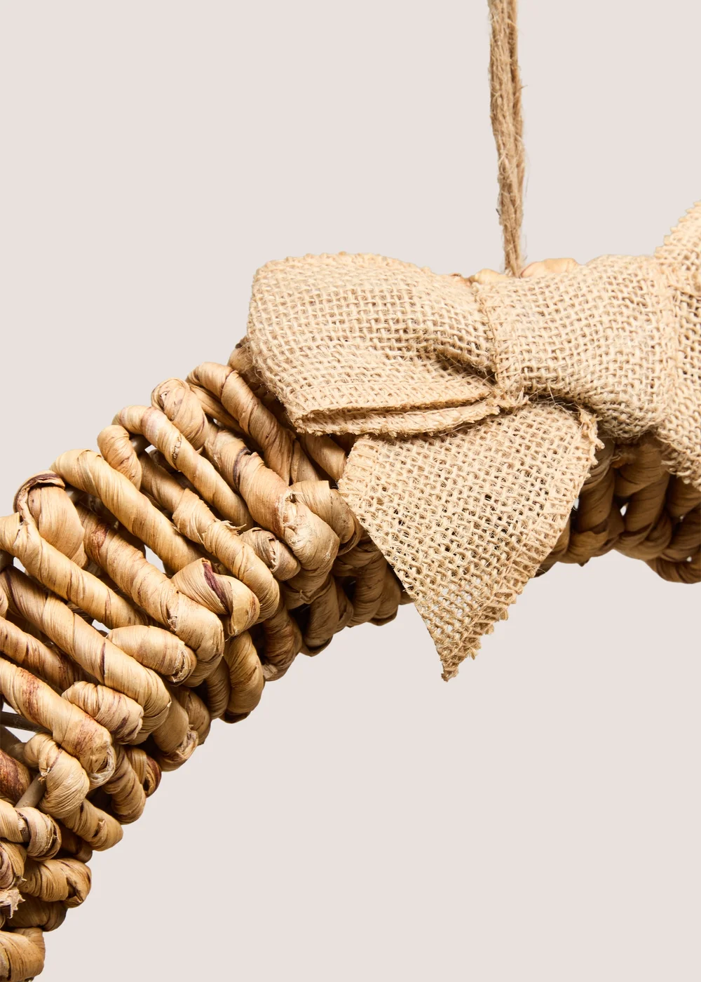 Wooden Bow Wreath Image 2