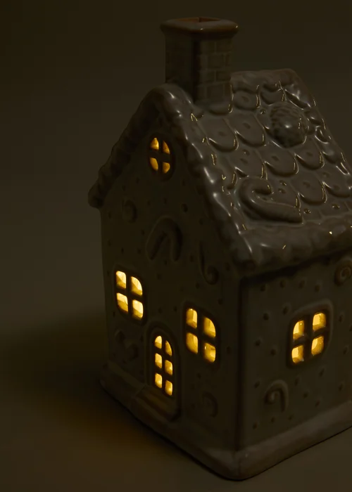 Large Gingerbread LED House Image 2