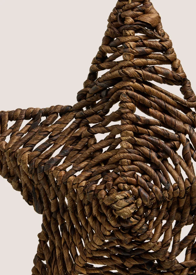 Chocolate Brown Woven Star