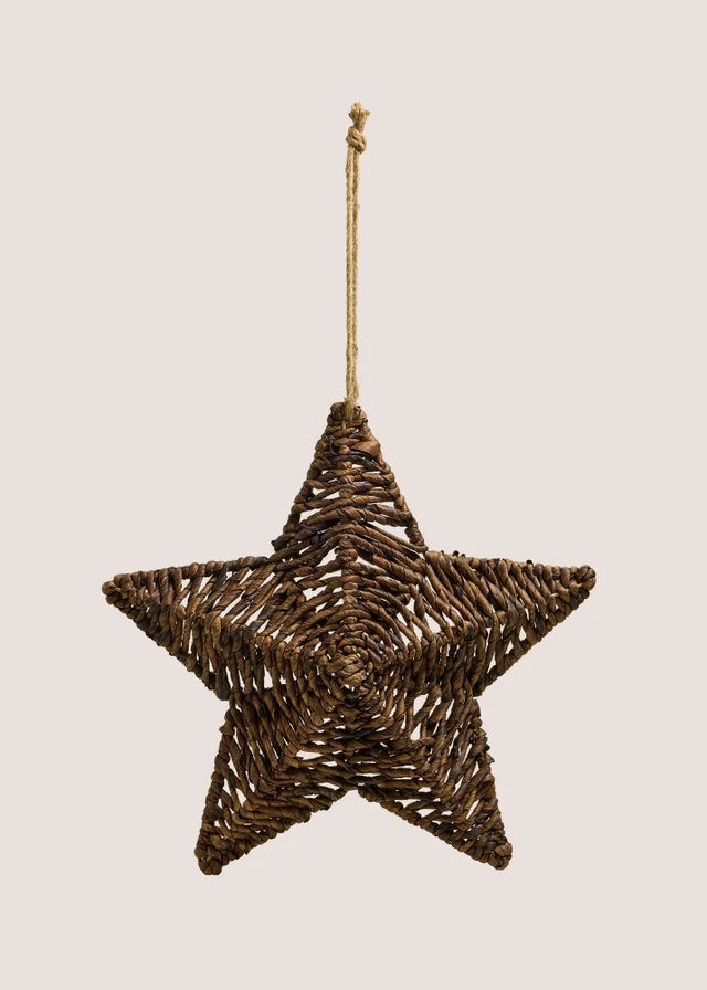 Chocolate Brown Woven Star