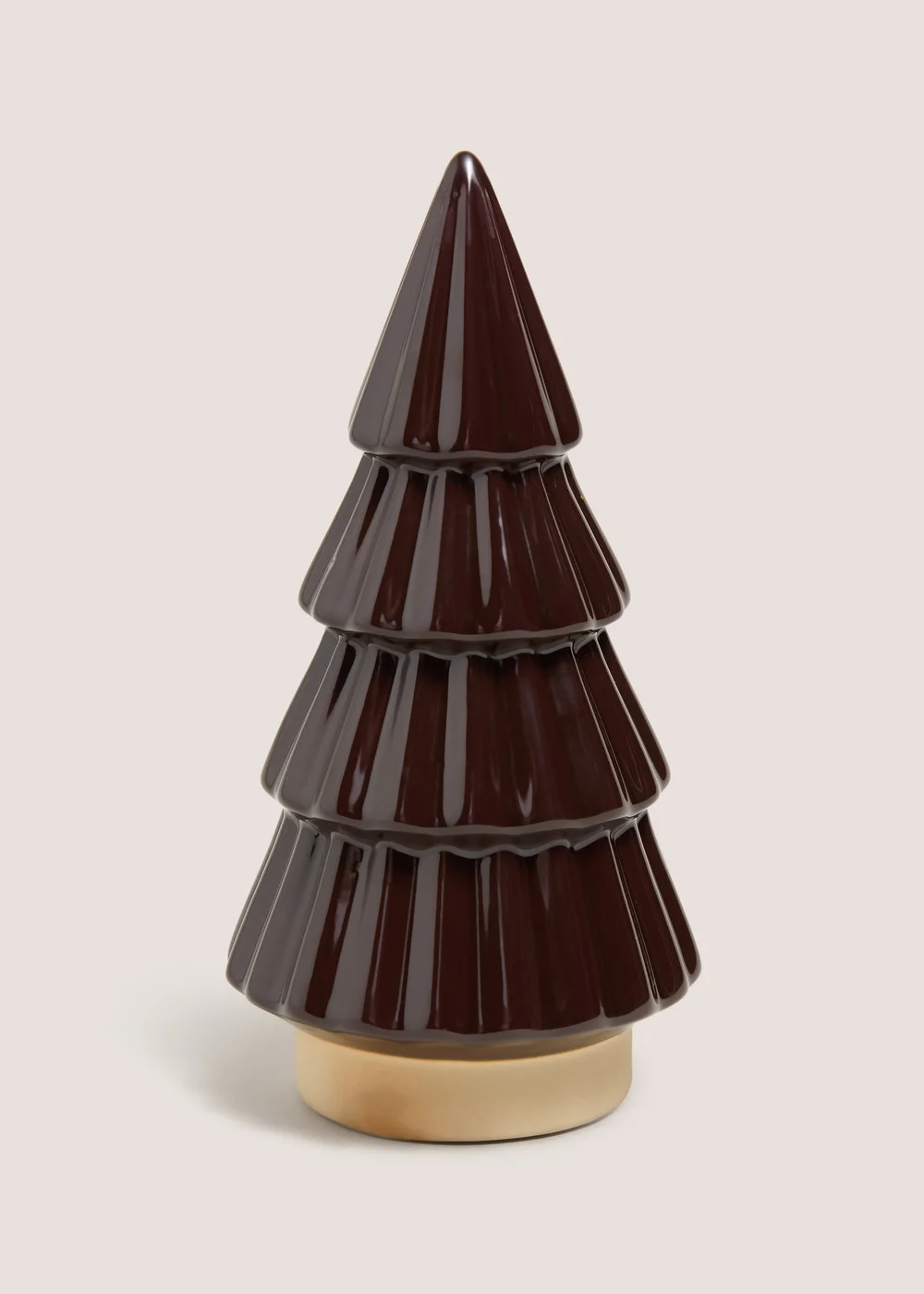 Brown Small Christmas Tree Ornament Image 1