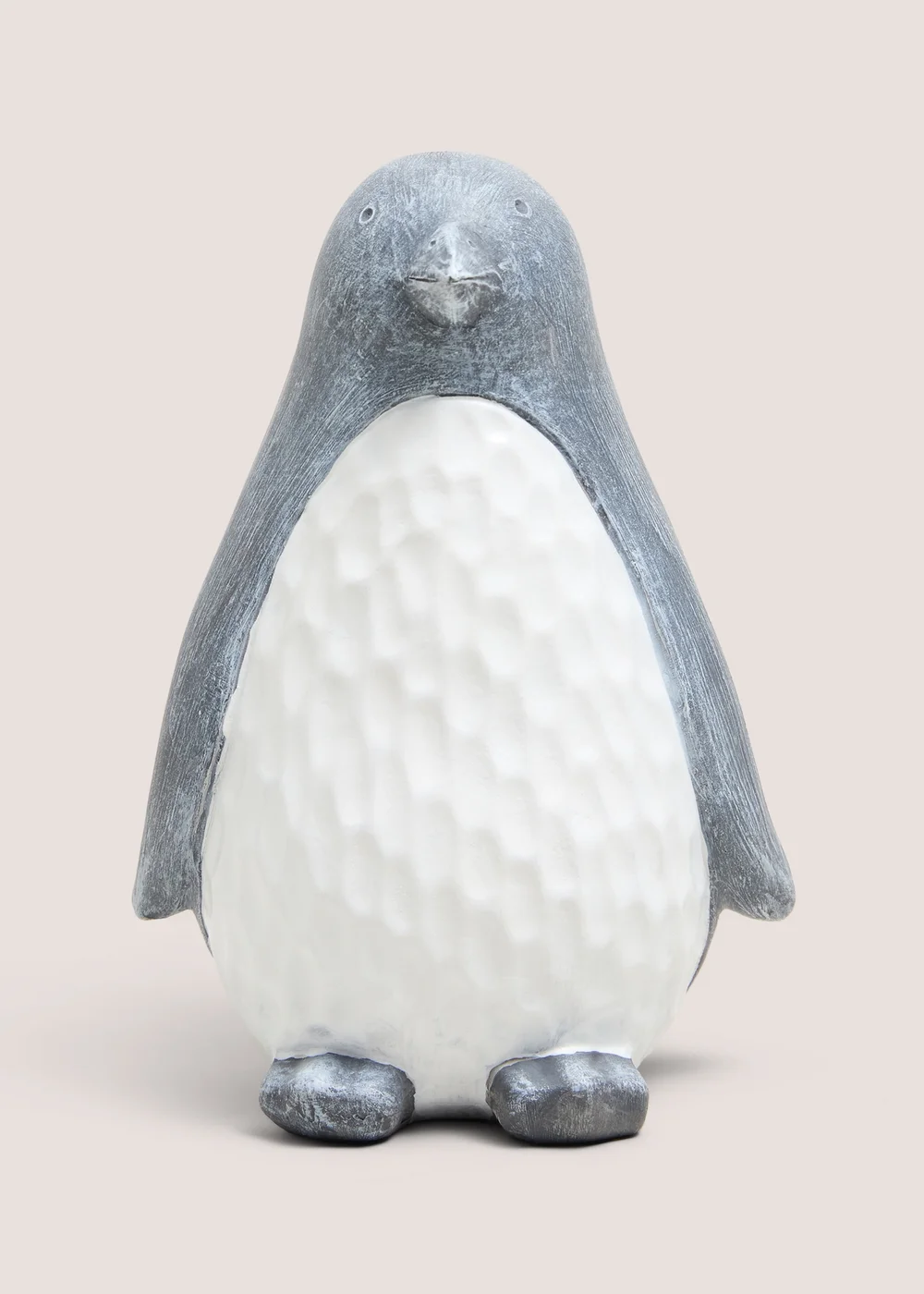 Grey Large Penguin Christmas Decoration Image 1