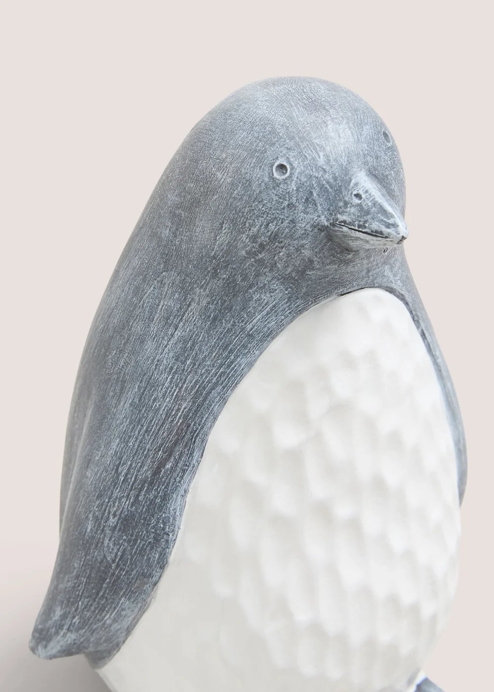 Grey Large Penguin Christmas Decoration Image 2