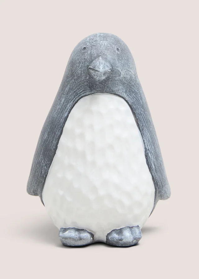 Grey Small Penguin Christmas Decoration