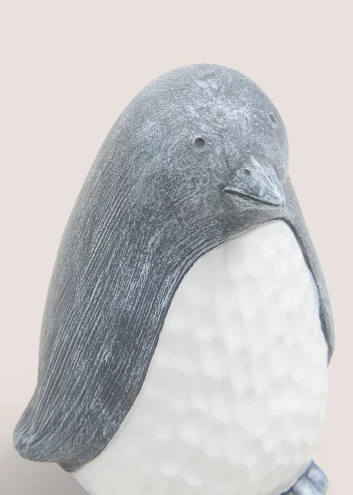 Grey Small Penguin Christmas Decoration Image 2