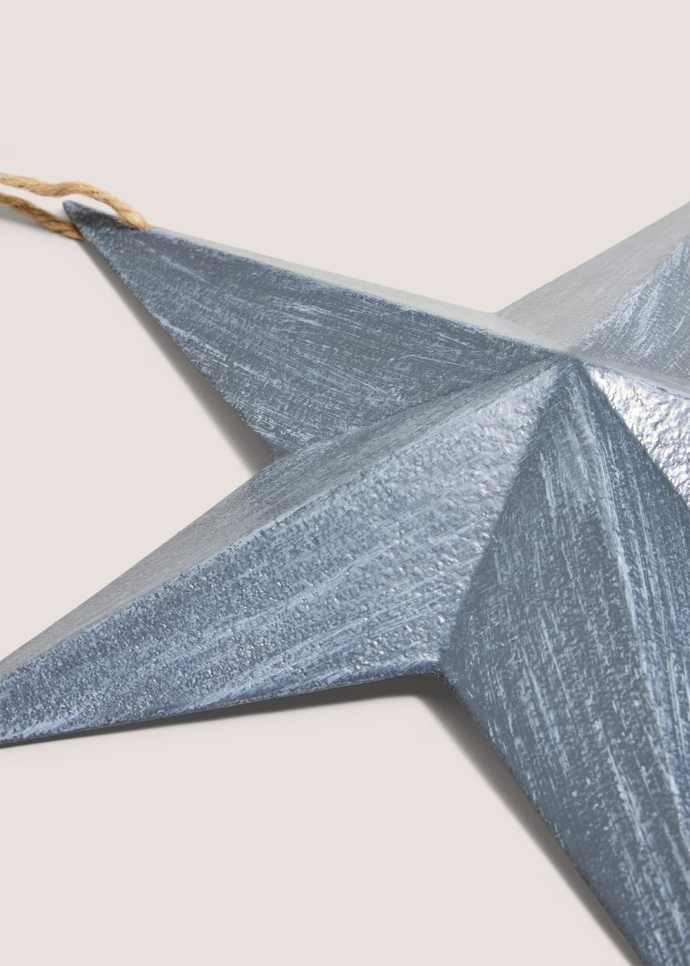 Small Grey Star Hanging Decoration Image 2