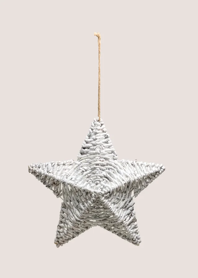 White Woven Star