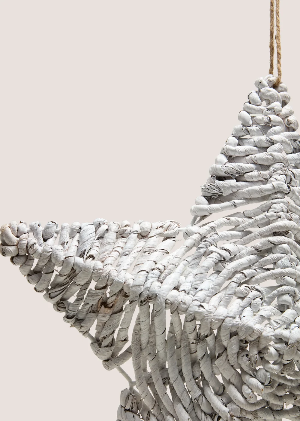 Whitewashed Star Christmas Decoration Image 2