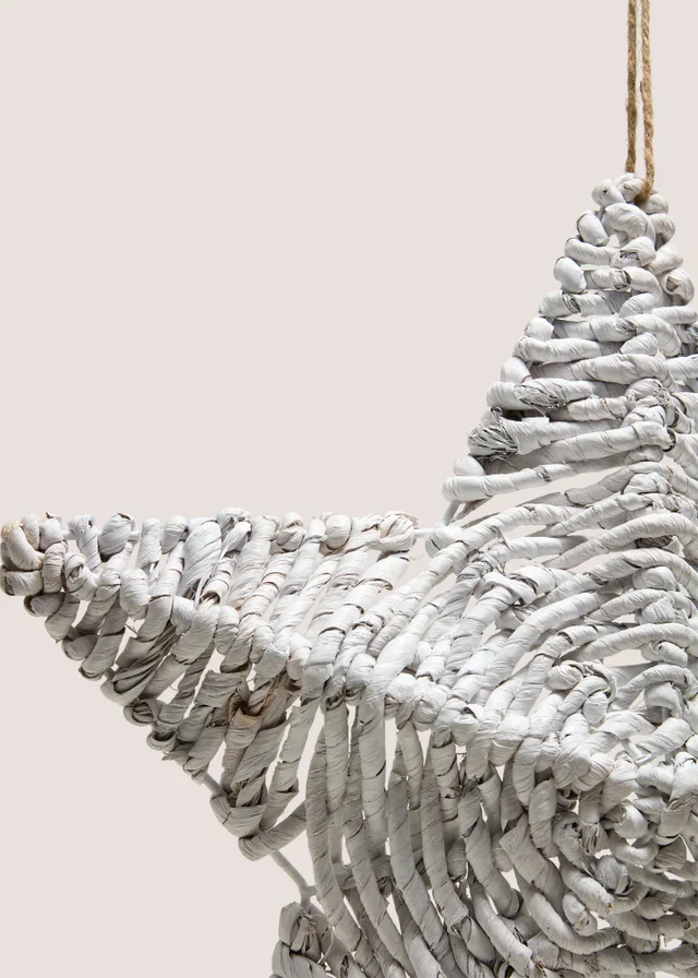 White Woven Star