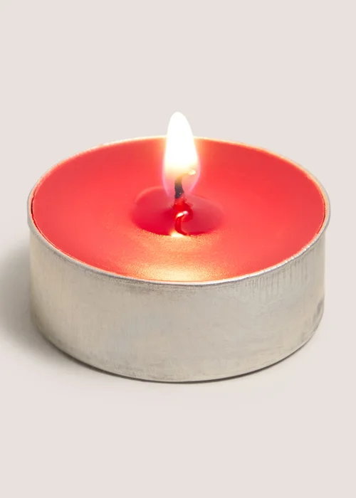 24 Pack Red Festive Spice Tealights Image 2