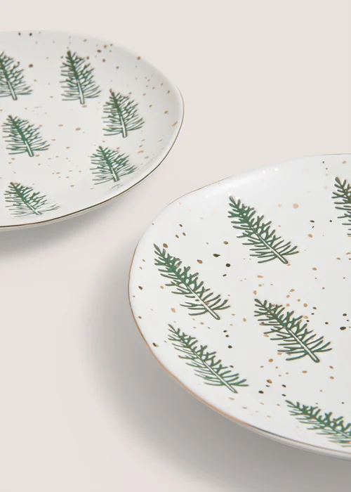2 Pack Tree Side Plates Image 2