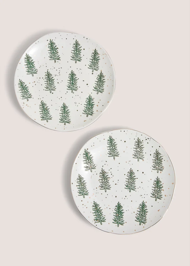 2 Pack Tree Side Plates