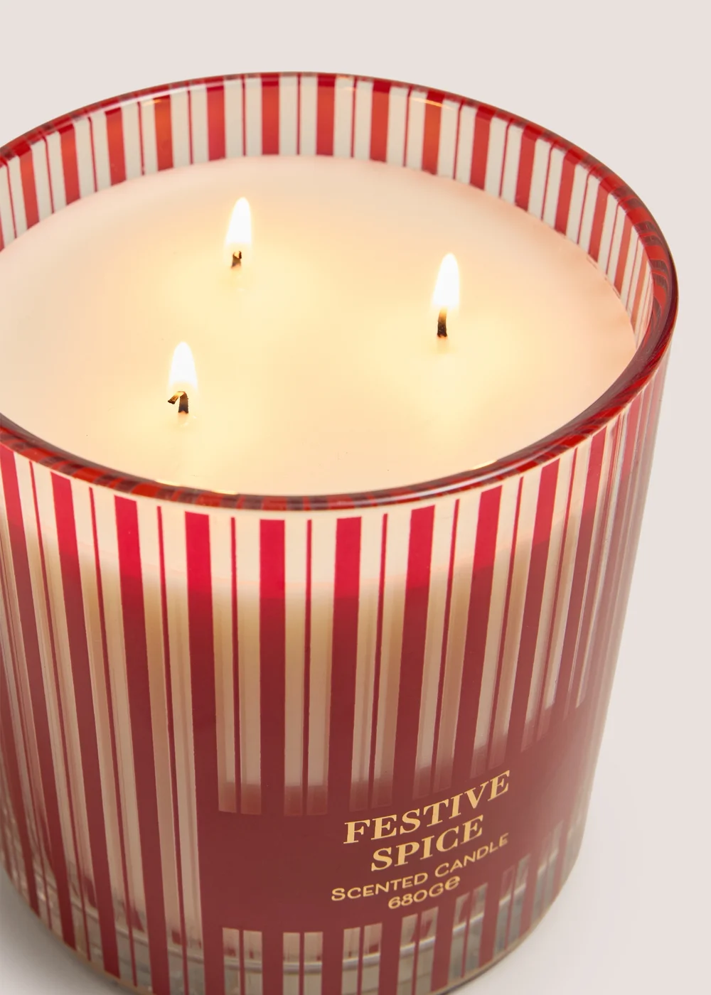 Red Festive Spice Large Candle Image 2