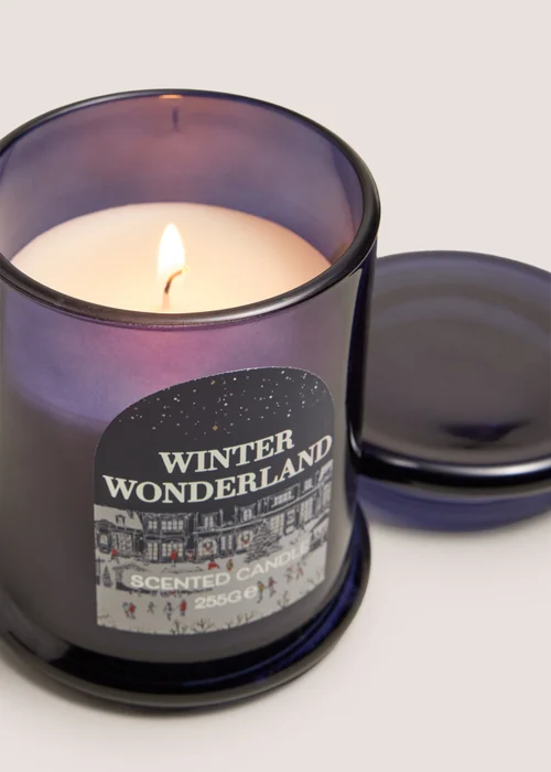 Navy Winter Wonderland Small Candle Image 2