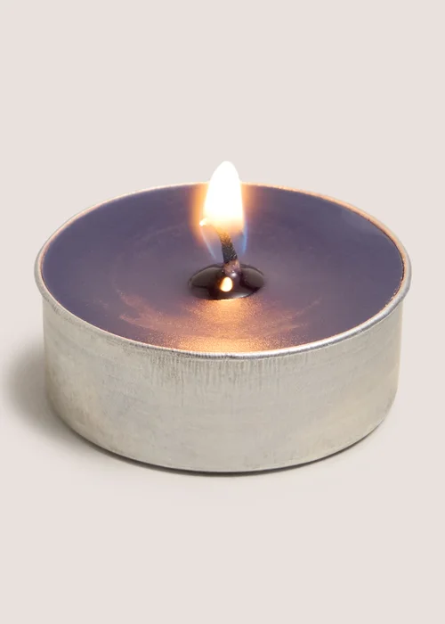 24 Pack Navy Winter Wonderland Tea Lights Image 2