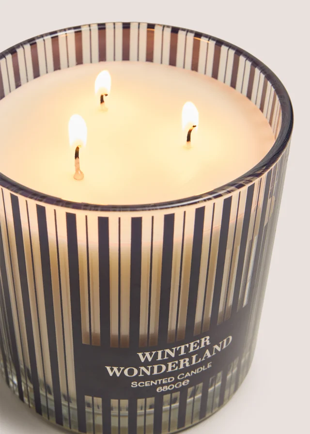 Navy Large Winter Wonderland Candle