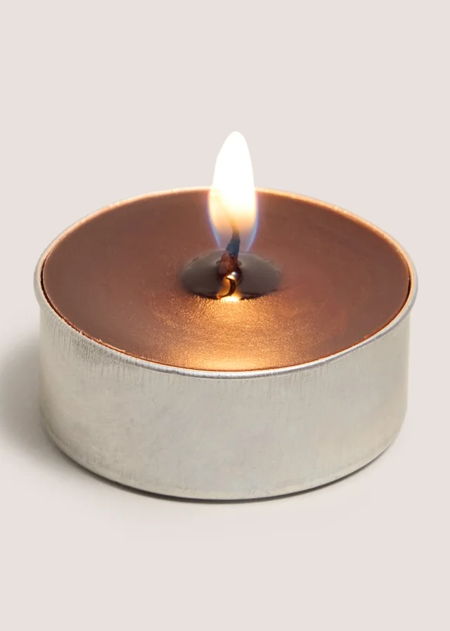 24 Pack Chocolate Brown Cosy Cabin Tea Lights