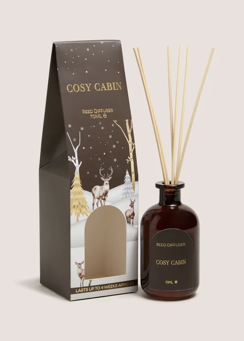 Chocolate Brown Cosy Cabin 70ml Diffuser Image 1