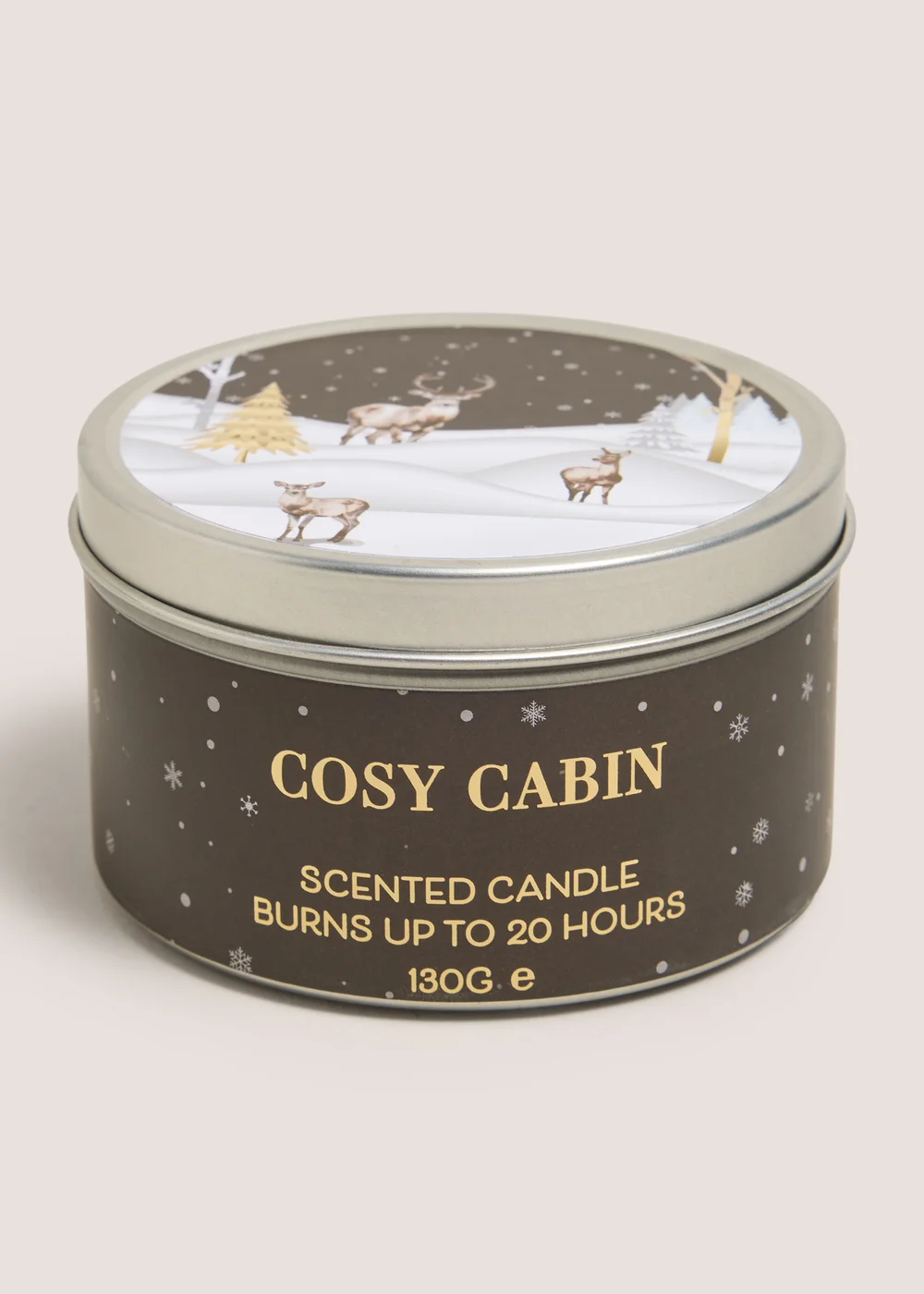 Chocolate Cosy Cabin Scented Tin Candle Image 1