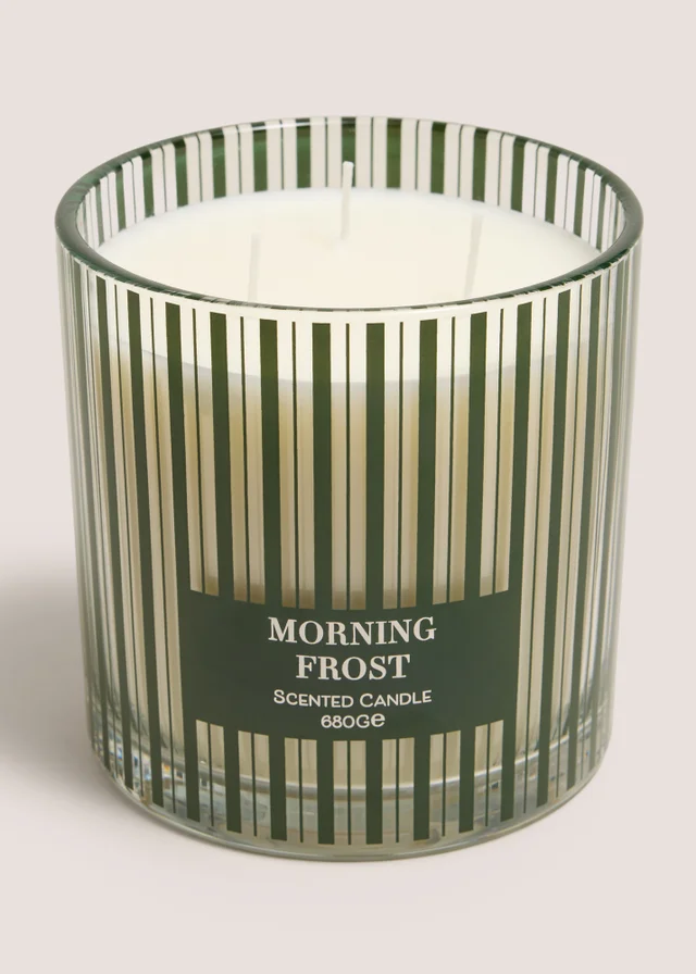 Green Large Christmas Candle