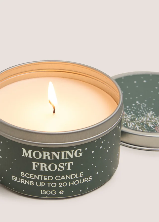 Green Morning Frost Scented Tin Candle