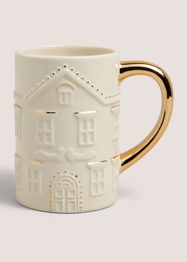 Christmas Gold House Mug