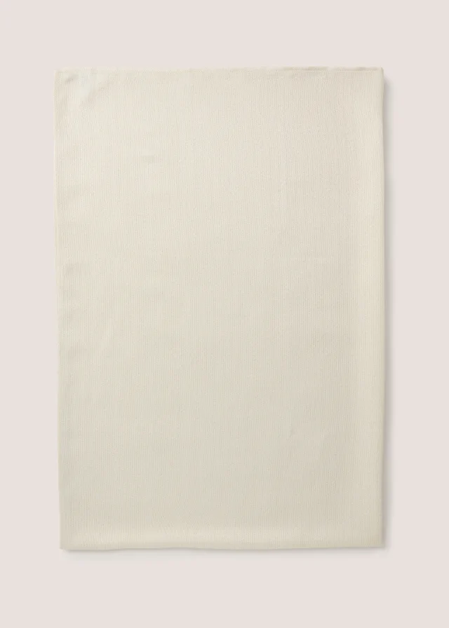 Cream Herringbone Metallic Tablecloth