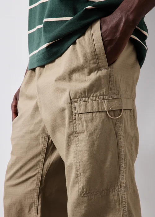 Stone Loose Fit Cargos - S Image 3