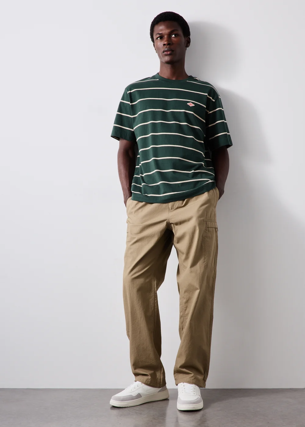 Stone Loose Fit Cargos - S Image 1