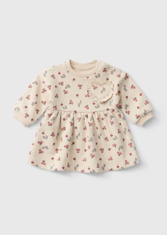 Baby Cream Floral Dress (0-23 Mnths)