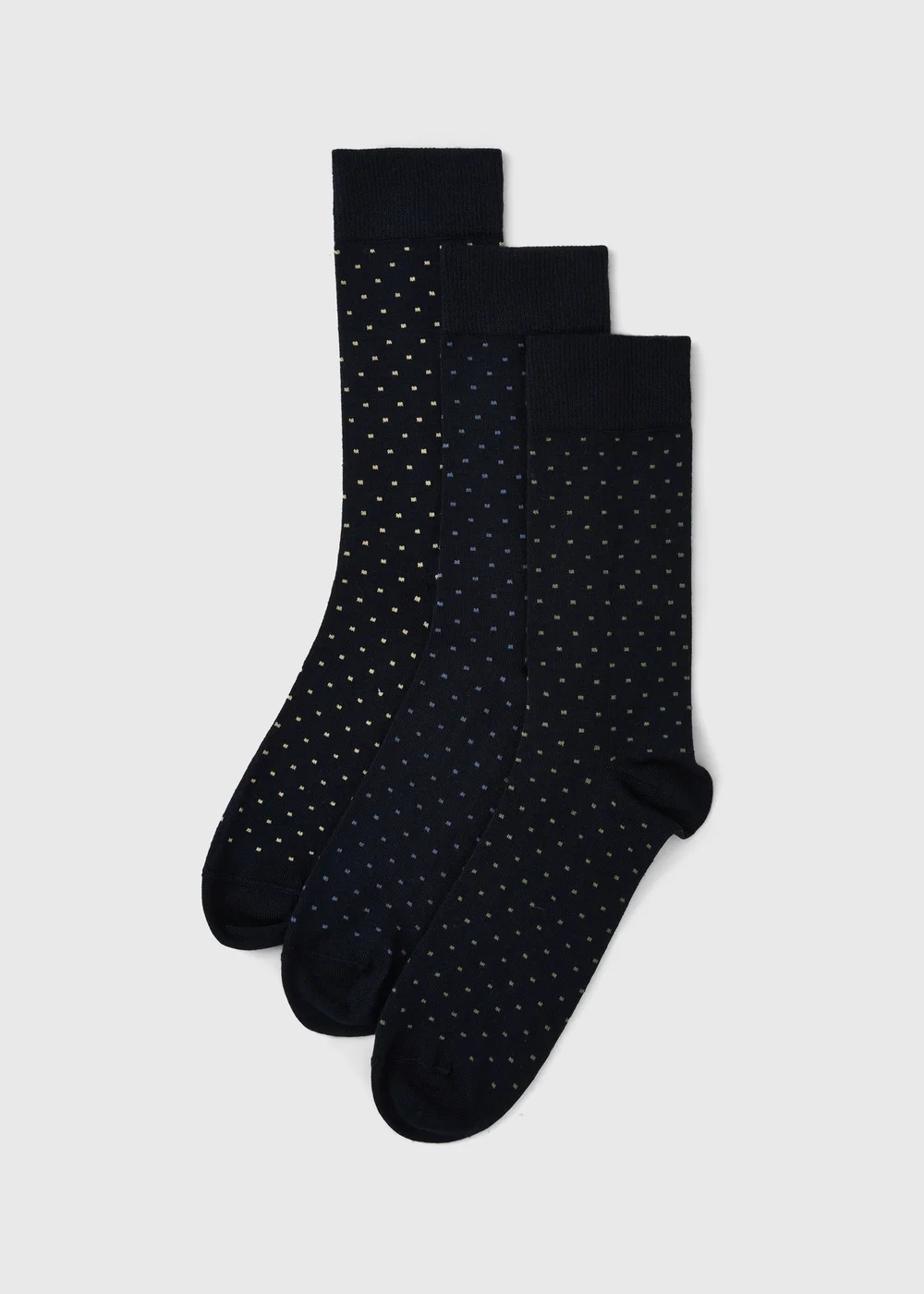 3 Pack Multi Polka Dot Socks - 6-8.5 Image 1
