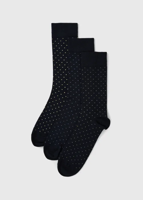3 Pack Multi Polka Dot Socks - 6-8.5 Image 1