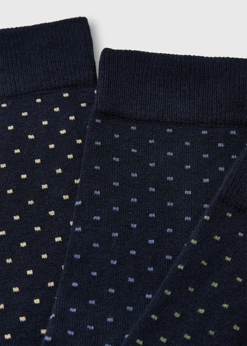 3 Pack Multi Polka Dot Socks - 6-8.5 Image 2