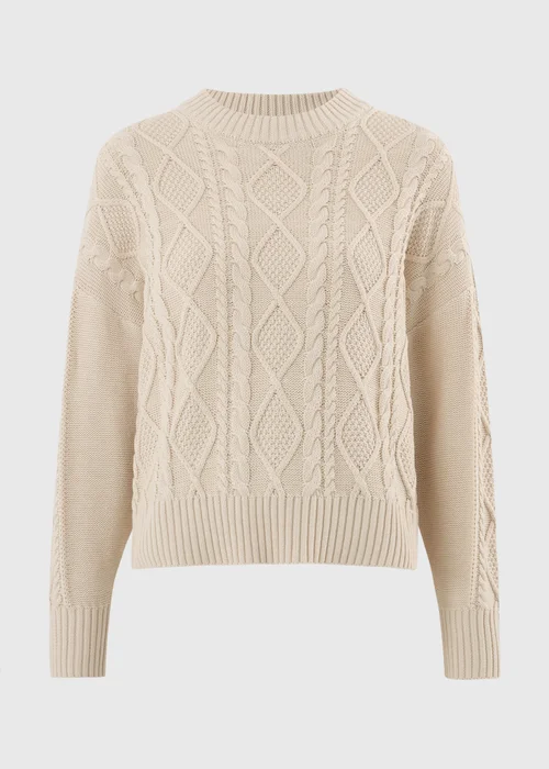 Cream Cable Knit Jumper - XS Image 5