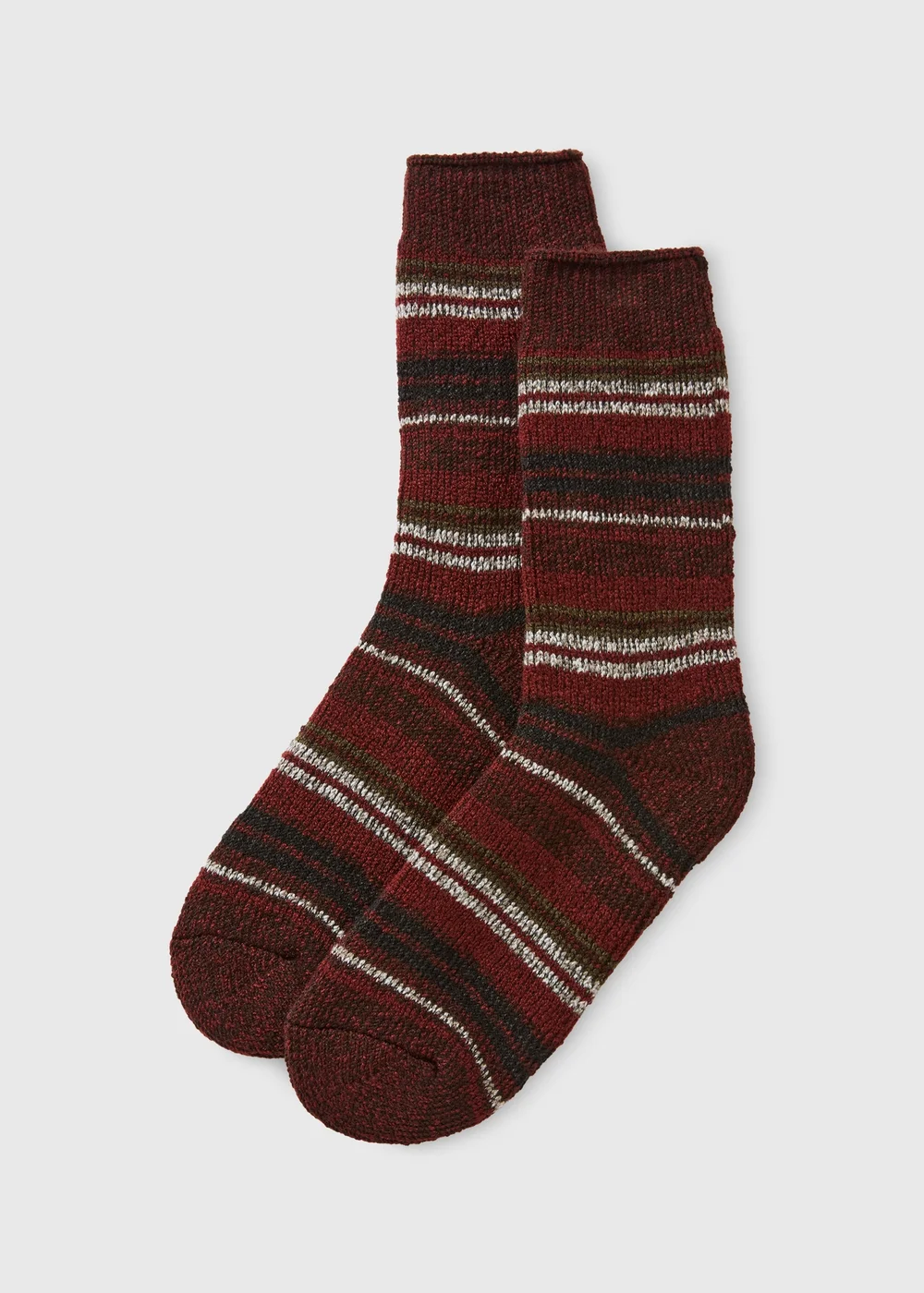 Heat Holders Burgundy Socks - Sizes 6-11 Image 1